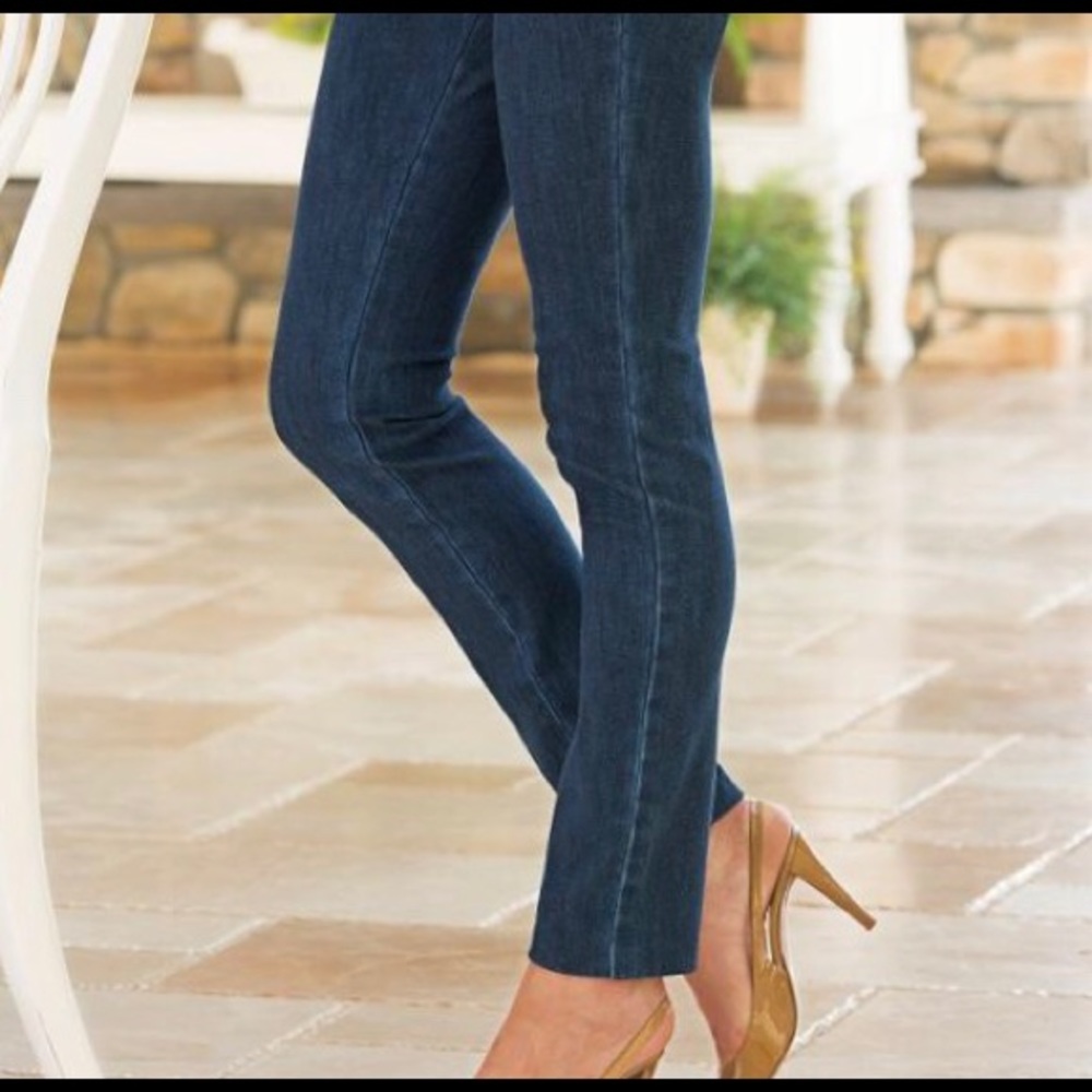 Soft Surroundings Jean Metro Leggings SMALL TALL